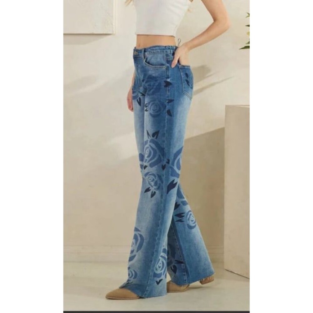 OLI & HALI jeans OH! jeans Oli and Hali pants OLI HALI jeans floral OLI&hali 2-6 - Picture 5 of 10